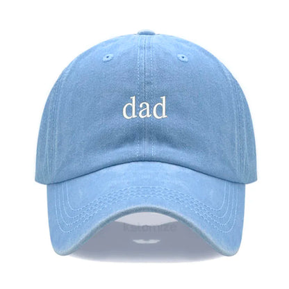 New dad mom Embroidery Soft Cotton Baseball Cap Fashion Women Men Hat Sport Visors Snapback Cap Sun Hat Breathable Outdoor Caps