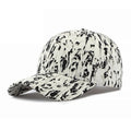 Ethnic Wind Hat for Men and Women Outdoor Sunshade Baseball Hat Fashion Imitation Cowboy Print Hard Top Duck Tongue Hat Trend