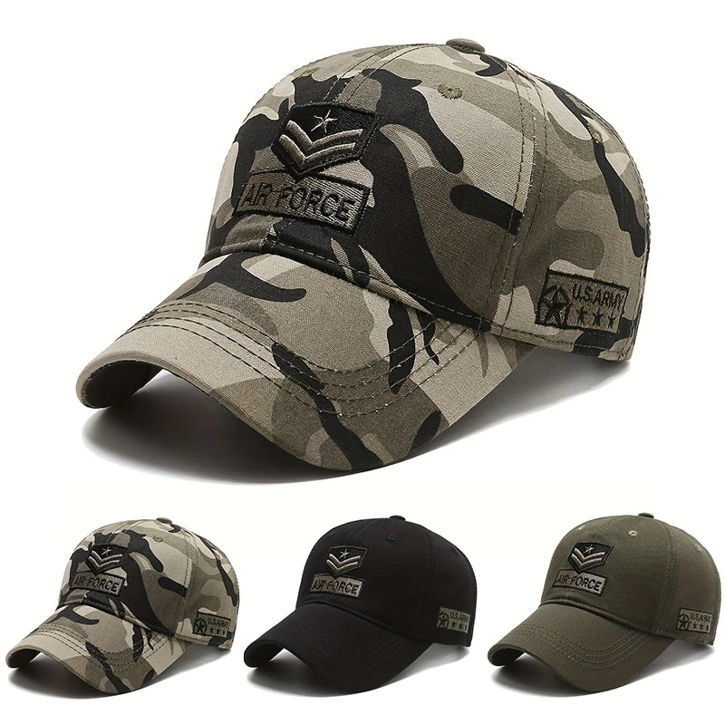 Unisex AIR FORCE Arrow Embroidery Baseball Caps Spring and Autumn Outdoor Adjustable Casual Hats Hip Hop Hat Sunscreen Hat