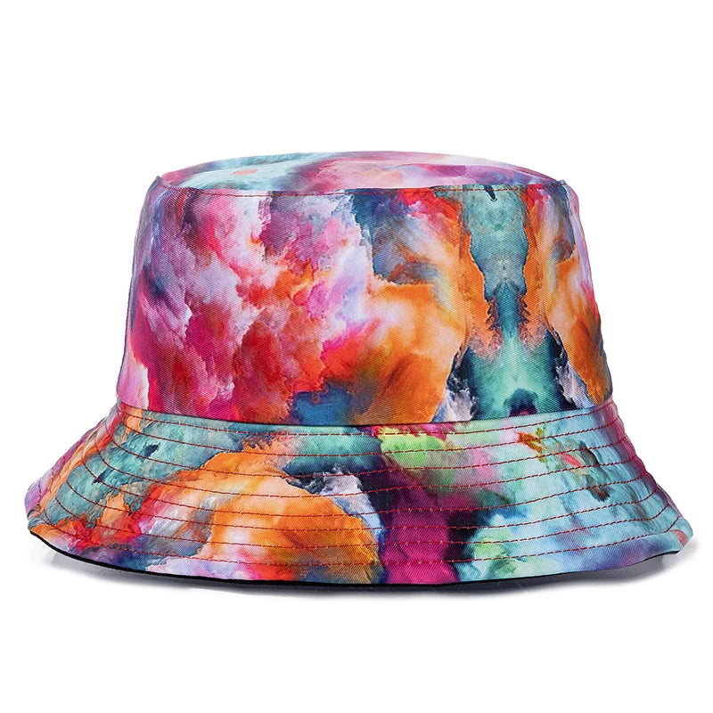 Hot Sale Unisex Bucket Hats Summer Double-sided Wear Fruit Printing Women Cap Outdoor Sun Hat Men Classic Panama Bucket Hat