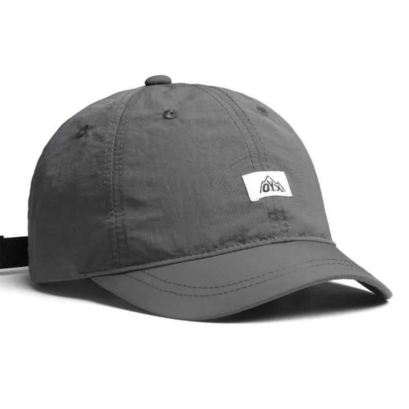 Quick-Dry Baseball Caps - Breathable, Adjustable, Soft Top, Short Brim,Outdoor Fashion Headwear for Sports, Daily Life, and Trav