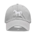 Horse Embroidered Baseball Cap for Women Men Fashion Adjustable Washed Cotton Dad Hat Unisex Classic Golf Caps