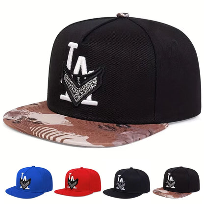 Unisex Los Angeles Embroidery Baseball Hats Spring Autumn Outdoor Adjustable Casual Hip-hop Trucker Caps Sunscreen Hat