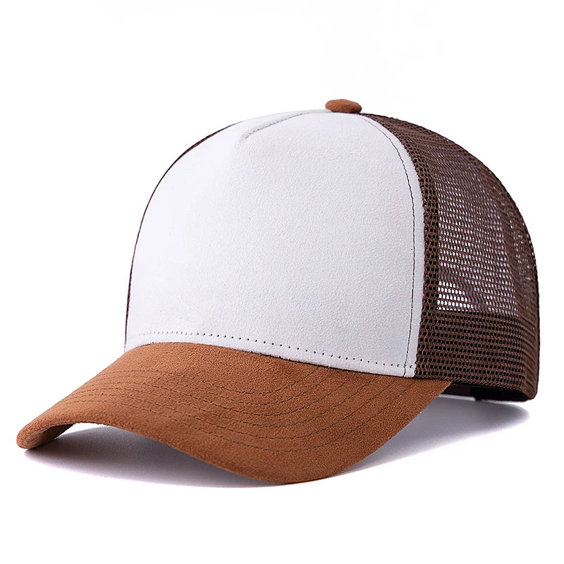 New Unisex High Quality Mesh Cap Casual Fashion Multi-color Cotton Baseball Trucker Hat For Women And Men Summer Plain Style