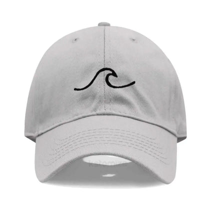 Men's Baseball Cap Women's Washed Cotton Waves Embroidery Embroidery Dad Hat Sport Golf Caps For Man Sun Hats Dropshipping