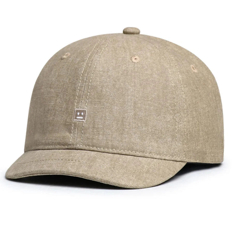 Short Brim Baseball Cap for Men and Women, Personalized Small Brim Hat, Minimalist Baseball Cap