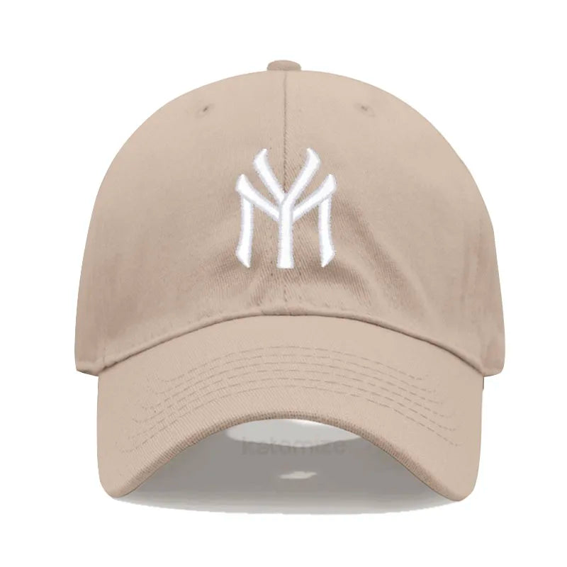 Letter MY Embroidery Baseball Cap Women Men Adjustable Soft Washed Cotton Sports Dad Hat  Spring Summer Protection Sun Hats