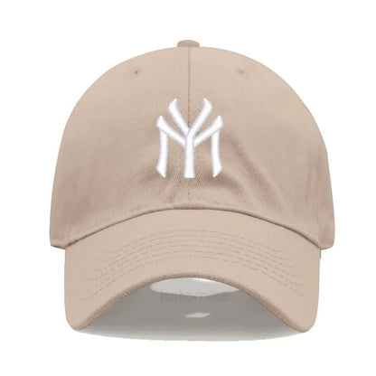 Letter MY Embroidery Baseball Cap Women Men Adjustable Soft Washed Cotton Sports Dad Hat  Spring Summer Protection Sun Hats