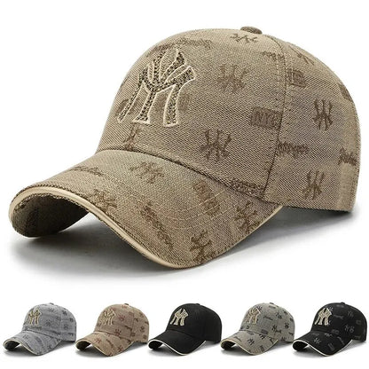 Unisex Korean Embroidered Letter Baseball Cap Casual Outdoor Travel Sun Hat