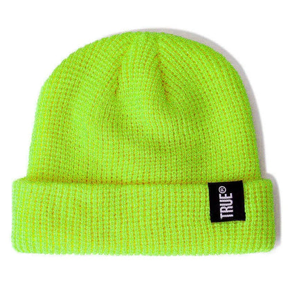 Hot Sale Daily SHORT Beanie Hat Unisex Sailor Style Winter Hat Men Women Ribbed Knitted Melon Cap True Letter Baggy Hat