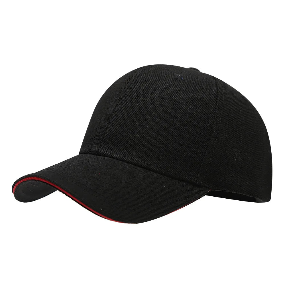 6-panel Baseball Cap Classic Unisex Snapback Hat For Men Women Dad Hat With Sandwich Brim Casual Hip Hop Street Solid Color Cap
