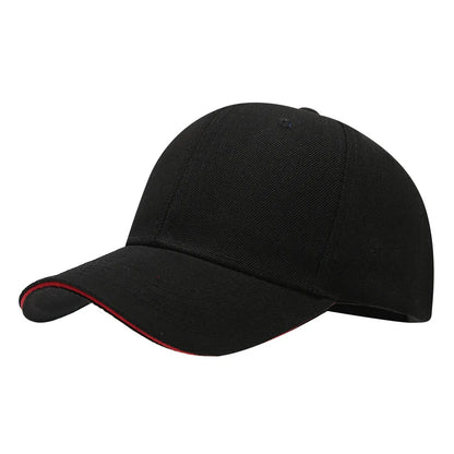 6-panel Baseball Cap Classic Unisex Snapback Hat For Men Women Dad Hat With Sandwich Brim Casual Hip Hop Street Solid Color Cap