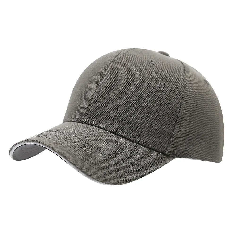 6-panel Baseball Cap Classic Unisex Snapback Hat For Men Women Dad Hat With Sandwich Brim Casual Hip Hop Street Solid Color Cap