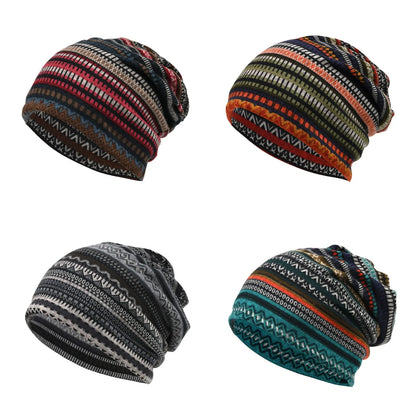 Autumn Winter Hats For Women Men Unisex Beanie Baggy Cap Neck Collar/mask/turban Hat 3 In 1 Multi functional Cold Keep Warm New