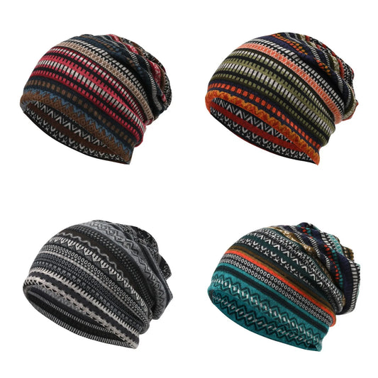 Autumn Winter Hats For Women Men Unisex Beanie Baggy Cap Neck Collar/mask/turban Hat 3 In 1 Multi functional Cold Keep Warm New