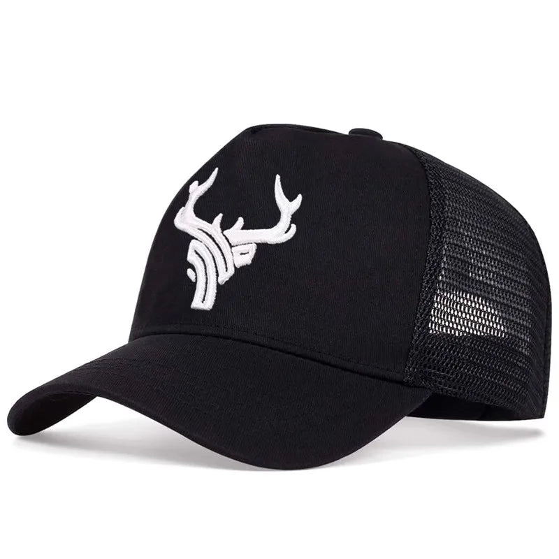 Men's Casual Baseball Caps, Spring And Summer, Big Head Bib Caps, High Deer Head Hats, Men's Outings, Sun Protection
