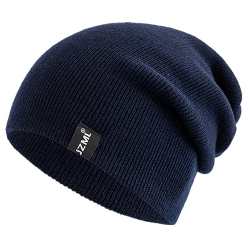 Unisex Letter Label Decor Beanie Hat Casual Multiple Colored Winter Knitted Hat Daily Life And Outdoor Beanie Cap