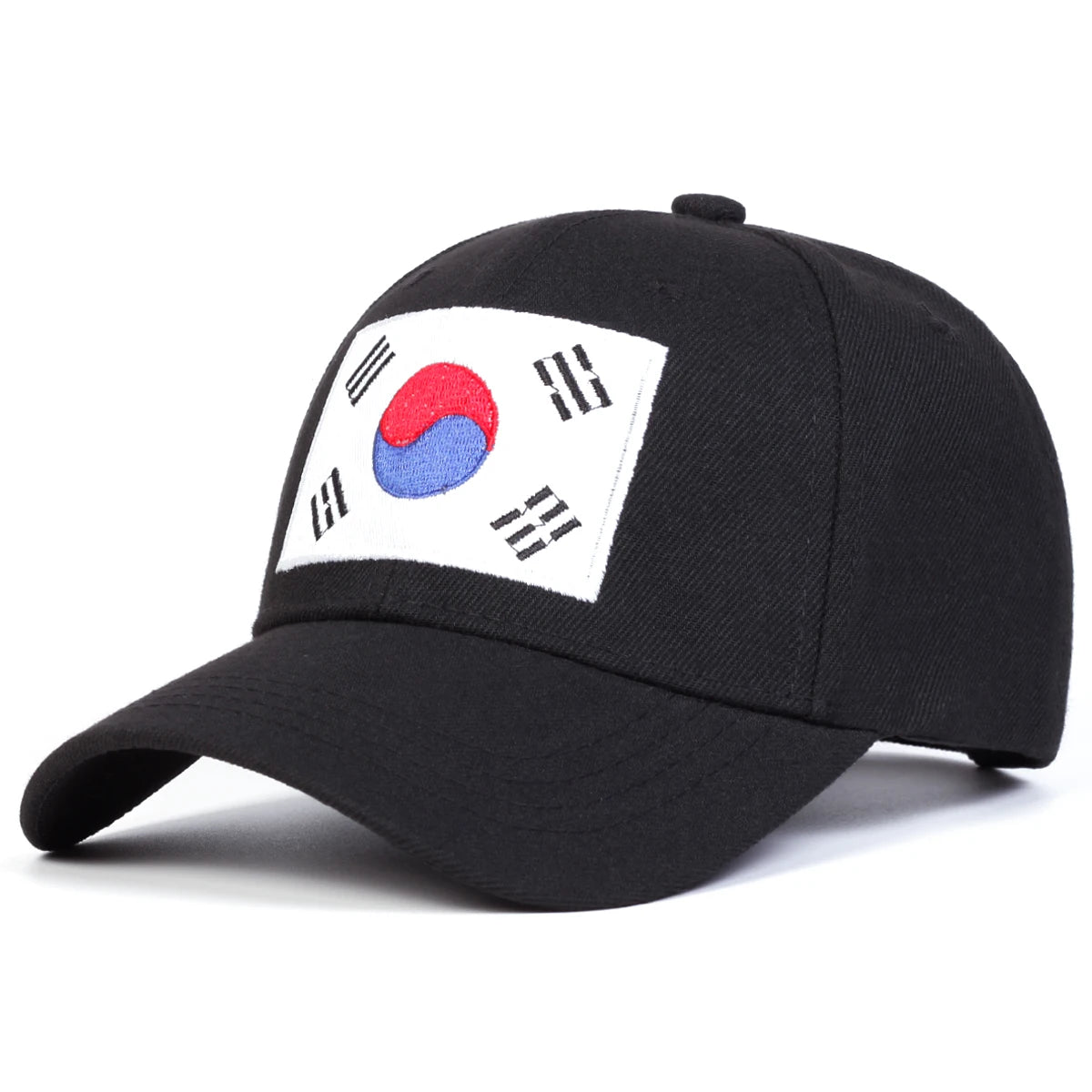 Unisex Korean Flag Embroidery Baseball Caps Spring Autumn Outdoor Adjustable Casual Hats Sunscreen Hat