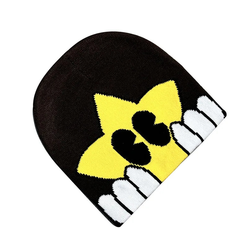 Fashion Printed Knitted Hat Women Men Couple Warm Y2K Beanies Bonnet Wool Skullies Hoods Lady Accessories Hip hop Gorra