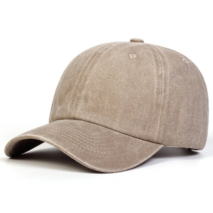 Unisex Light Washed Solid Color Baseball Caps Spring and Autumn Outdoor Adjustable Casual Hats Hip Hop Hat Sunscreen Hat