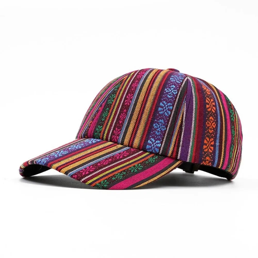 Spring Summer Boho Baseball Cap For Men Women Adjustable Tribal Print Sun Hat Street Sport Hiphop Outdoor Trucker Snapback Visor