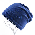 Women's Winter Double-Layer Flannel Knitted Beanie And Scarf Set Diamond Daffodil Pattern Hat Warm Windproof Cold Weather Bonnet