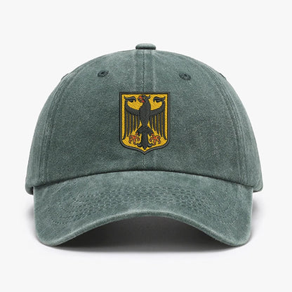 Deutschland Germany Coat Of Arms Shield Embroidery Vintage Men Baseball Caps Women soft cotton Washed soft Dad cap hats