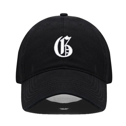 Old English Letter A-Z Embroider Baseball Cap For Men Womne High Quality Soft Cotton Fashion Team Sport Visors Snapback Caps