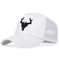 Unisex Animal Antlers Embroidery Baseball Net Caps Spring and Summer Outdoor Adjustable Casual Hats Sunscreen Hat Sports Cap