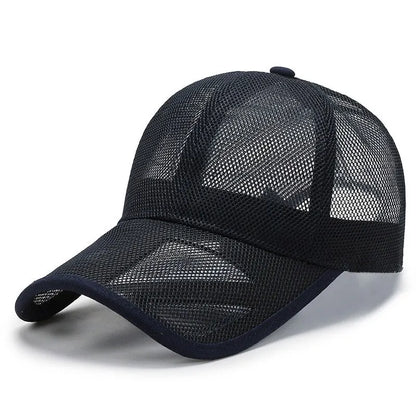 Summer Breathable Mesh Baseball Cap Openwork Brim Outdoor Sports Sun Hat Unisex
