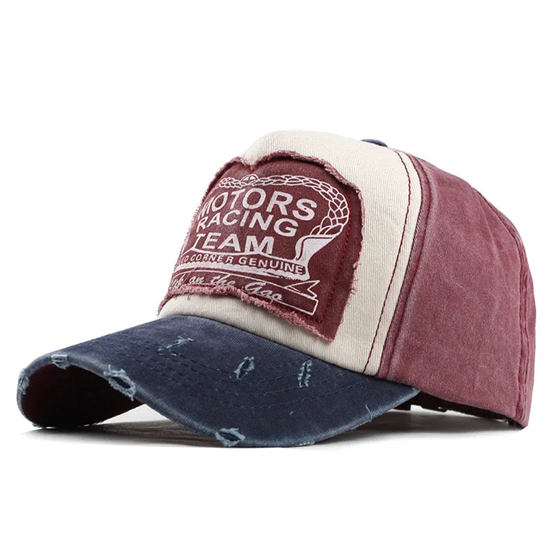 Unisex Washed Cotton Cap Letter Embroidery Baseball Cap For Men Women Streetwear Dad Hats