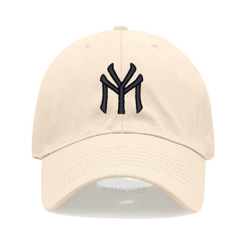 Letter MY Embroidery Baseball Cap Women Men Adjustable Soft Washed Cotton Sports Dad Hat  Spring Summer Protection Sun Hats