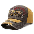New York Embroidered Washed Distressed Baseball Cap, Polyester, Adjustable Snap Closure, Breathable, Inelastic