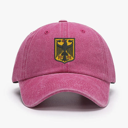 Deutschland Germany Coat Of Arms Shield Embroidery Vintage Men Baseball Caps Women soft cotton Washed soft Dad cap hats