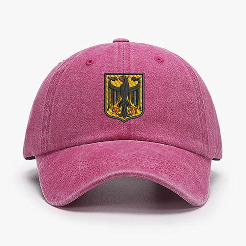 Deutschland Germany Coat Of Arms Shield Embroidery Vintage Men Baseball Caps Women soft cotton Washed soft Dad cap hats
