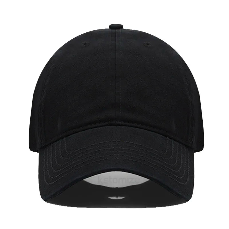 Solid Color Baseball Cap Women's Plain Sport Golf Cap for Man Washed Cotton Dad Hat Sun Hats