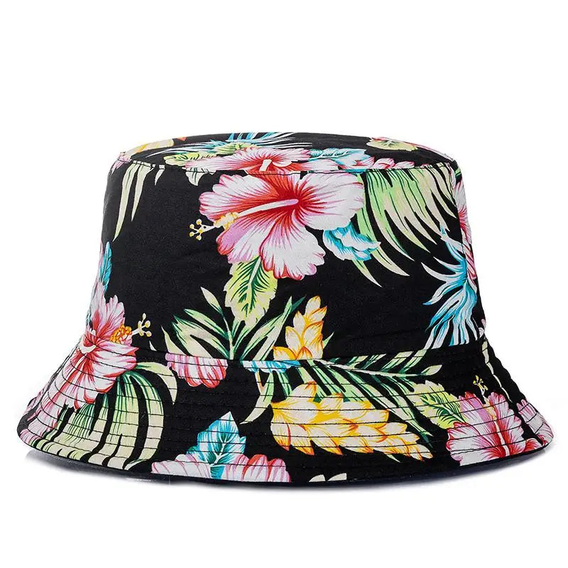 Unisex Bucket Cap Fruit Printing Hats Summer Double-sided Wear Man Women Cap Outdoor Sun Hat Classic Casual Panama Bucket Hat