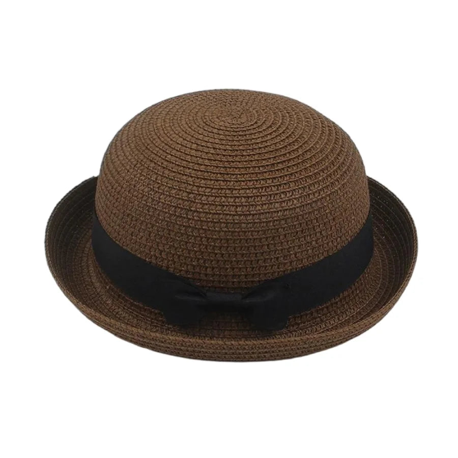 Korean Summer Men's and Women's Top Hats Straw Hats Sunshade Sunscreen Hats Beach Vacation Travel Hat