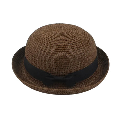 Korean Summer Men's and Women's Top Hats Straw Hats Sunshade Sunscreen Hats Beach Vacation Travel Hat