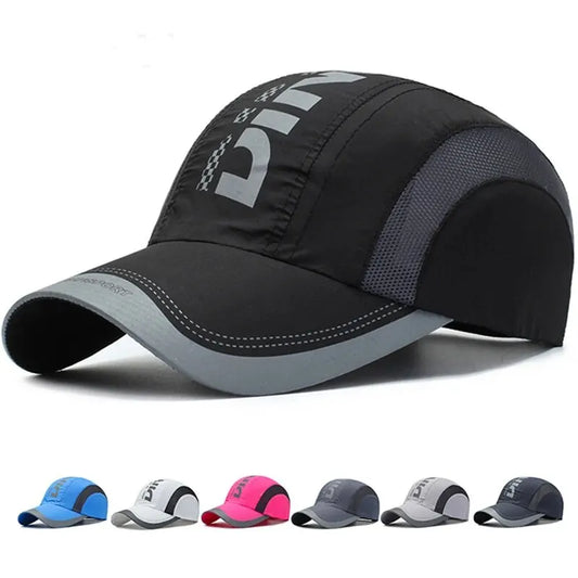Unisex Quick Dry Baseball Cap Breathable Mesh Outdoor Sports Visor Hat