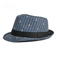 Blue striped anchor