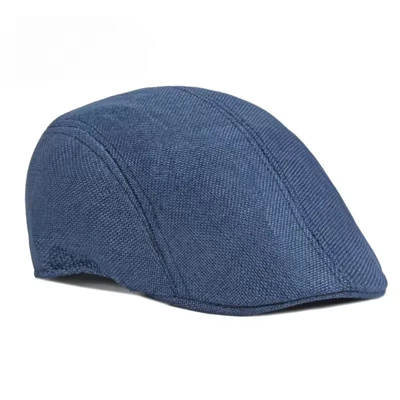 Sun Hat Summer Breathable Beret Cap Cap Mesh Hollow Solid Color Beret Hat Sun Protection Men's Women's Net Dad Hat Forward Cap