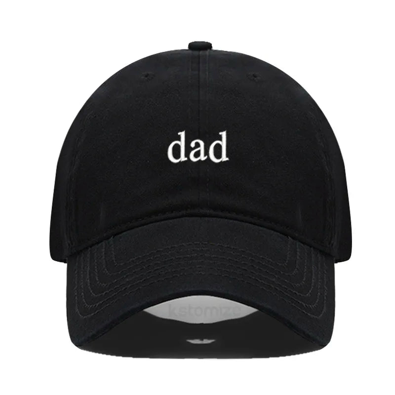 New dad mom Embroidery Soft Cotton Baseball Cap Fashion Women Men Hat Sport Visors Snapback Cap Sun Hat Breathable Outdoor Caps