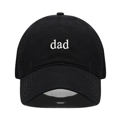 New dad mom Embroidery Soft Cotton Baseball Cap Fashion Women Men Hat Sport Visors Snapback Cap Sun Hat Breathable Outdoor Caps