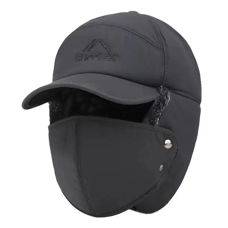 Unisex Winter Thickened Fur Baseball Cap – Warm Ski Fishing Outdoor Cold-Weather Hat