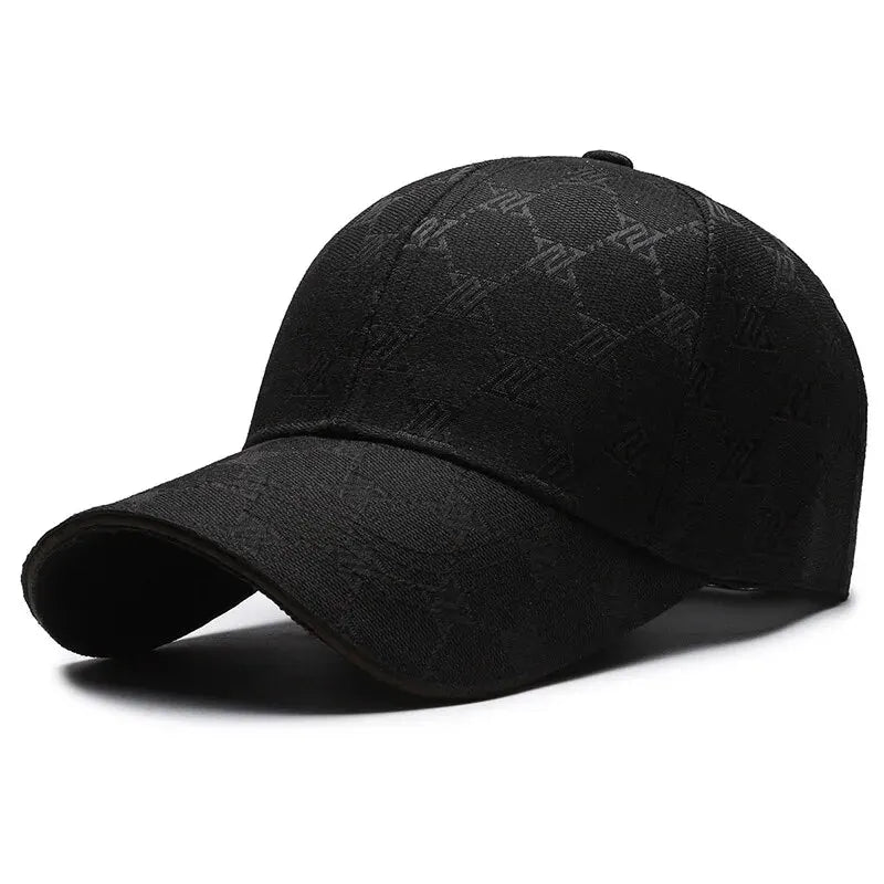 Unisex Three-Line Stitched Distressed Baseball Cap Four Seasons Casual Sun Protection Hat