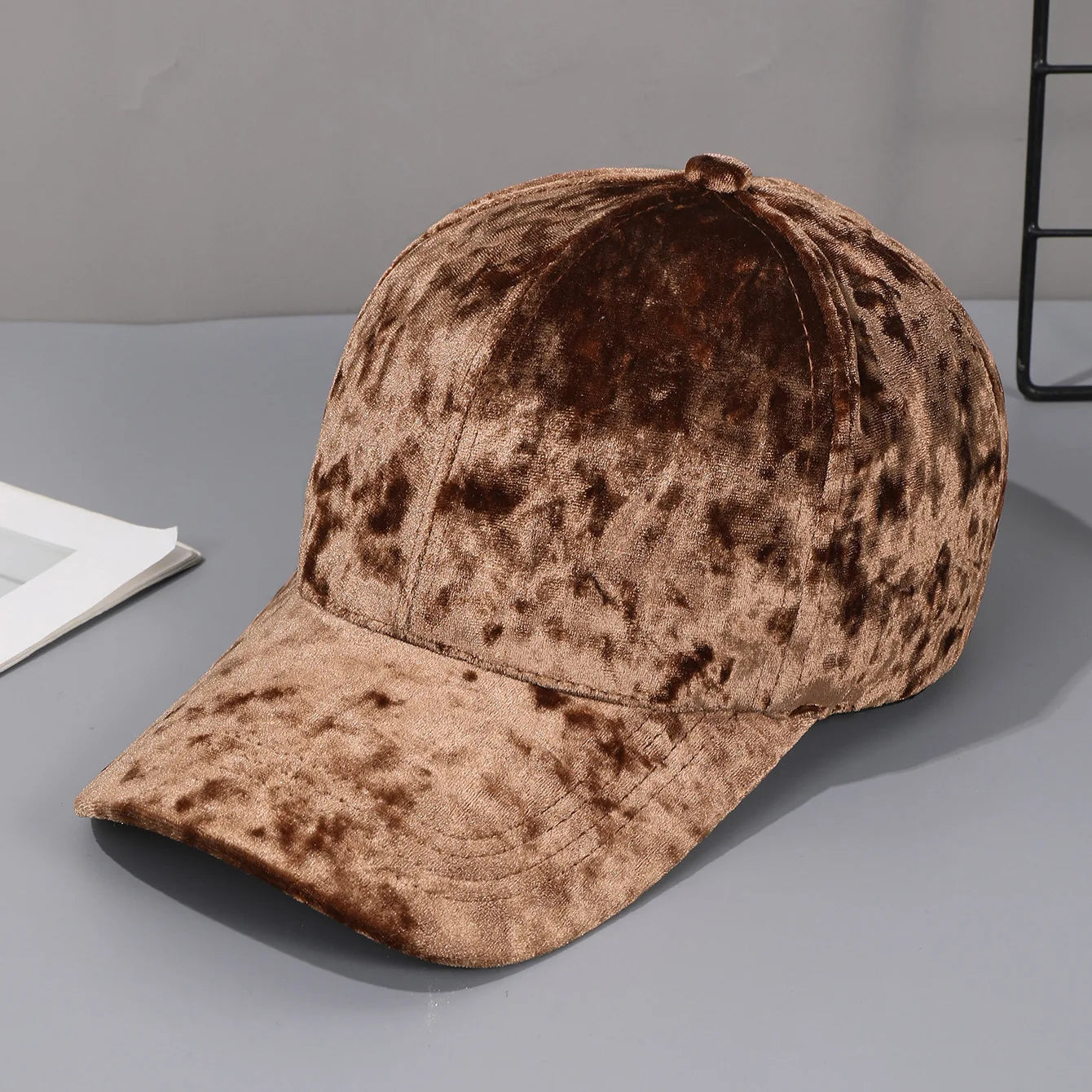 Autumn Winter Velvet Baseball Cap - Unisex Curved Brim Casual Hat, Soft Adjustable Snapback For Men Women