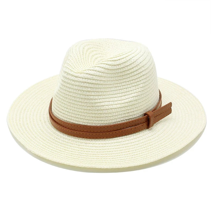 Beach Hats for Men and Women Beach Outdoor Sun Protection Visors Sun Hats Jazz Straw Hat