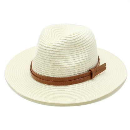 Beach Hats for Men and Women Beach Outdoor Sun Protection Visors Sun Hats Jazz Straw Hat