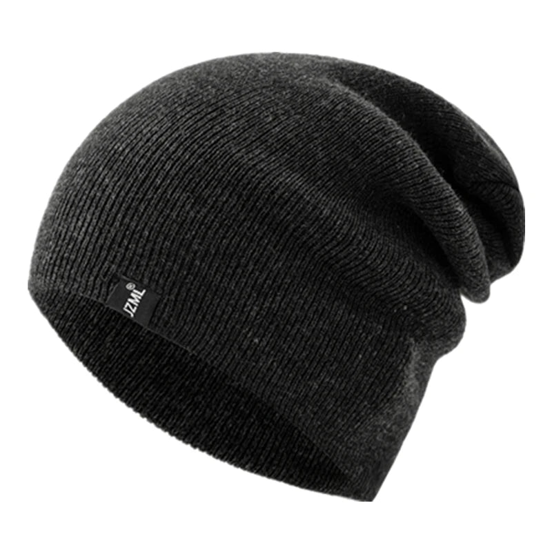 Unisex Letter Label Decor Beanie Hat Casual Multiple Colored Winter Knitted Hat Daily Life And Outdoor Beanie Cap
